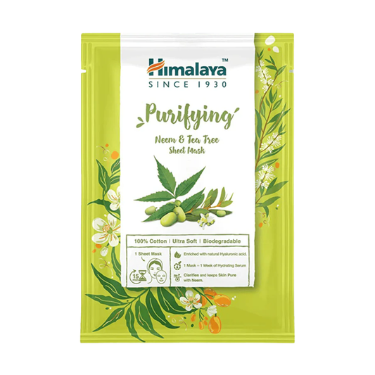 Himalaya Purifying Neem & Tea Tree Sheet Mask | 30ml | 3 Pack