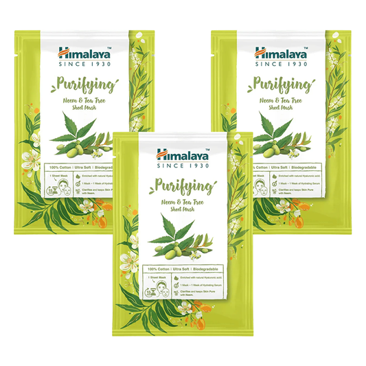 Himalaya Purifying Neem & Tea Tree Sheet Mask | 30ml | 3 Pack